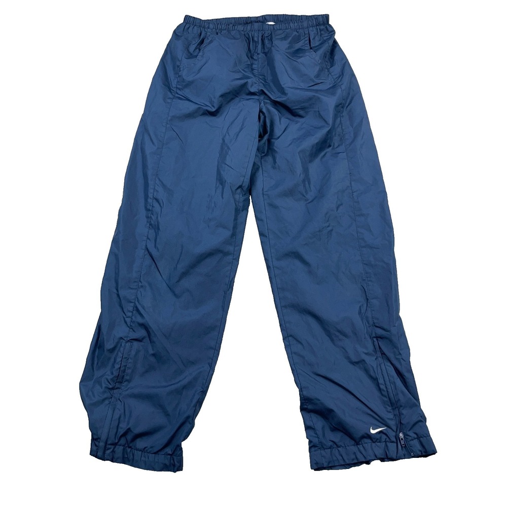 Vintage Nike Pants Women Small Blue Windbreakers Baggy 90s Y2K Track Suit 24x29
